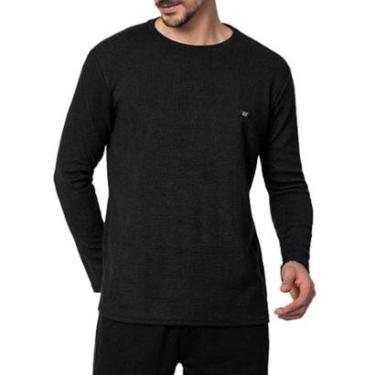 Imagem de Blusa Masculina Olho Fatal Jacquard Preta - 401270-Masculino