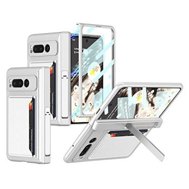 Imagem de Tarieson Capa para Google Pixel Fold + com suporte e capa para cartão FD00774244 Prata