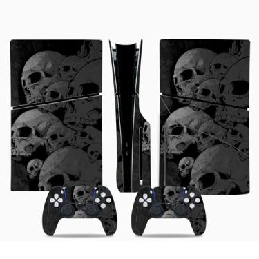Imagem de Skins para console e controlador PS5 Slim Disc Edition, capas PS5 Slim, decalques, adesivos. (adesivo D)