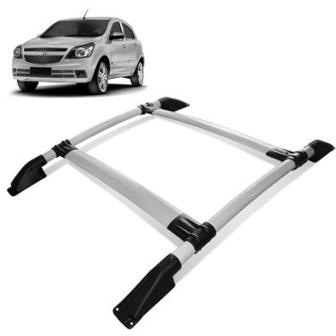 Imagem de Rack de Teto Bagageiro Agile 2010 a 2014 Tubolar Prata