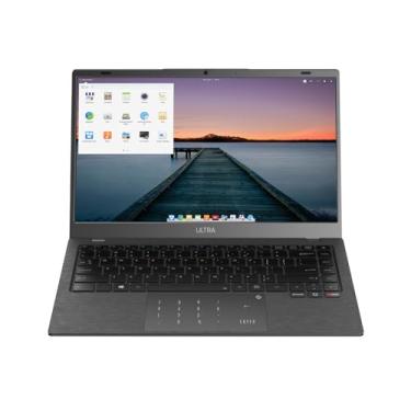 Imagem de Notebook Ultra, com Linux, Processador Intel Core i3, 4GB 240GB SSD, Tela 14 Pol. HD Cinza Escovado - UB481