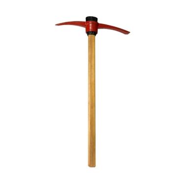 Imagem de Picareta Pá e Ponta Cabo Madeira Encerado Cunha Polietileno