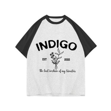 Imagem de Camiseta Rm Solo índigo, camisetas soltas k-pop unissex com suporte impresso camisetas de algodão Merch, Cinza, GG