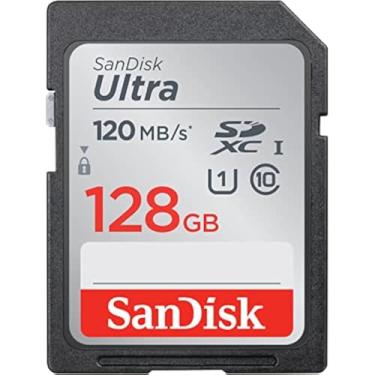 Imagem de SanDisk Cartão de memória Ultra SDXC UHS-I de 128 GB - 120 MB/s, C10, U1, Full HD, cartão SD - SDSDUN4-128G-GN6IN