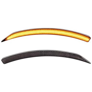 Imagem de VEISUTOR Luzes de para-lama dianteiras de LED para Can-Am Ryker, refletores de para-lama pretos fumados com setas para acessórios Can Am Ryker 600 900 e Ryker Rally 2019-2024