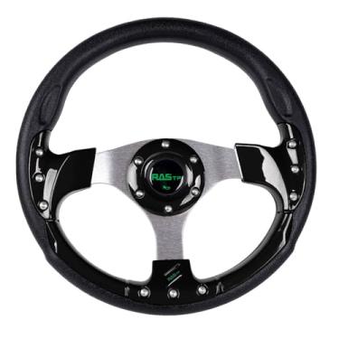 Imagem de RASTP Volante de carrinho de golfe de 320 mm para carros de clube DS e carros de clube precedentes EZGO Yamaha Golf Cars, preto