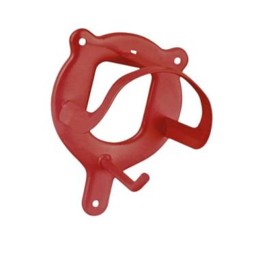 Imagem de menolana Suporte para freio de cavalo Suporte para freio de parede Suporte para celeiro de cavalos, Gancho para freio Armazenamento de arreios para entradas, Vermelho