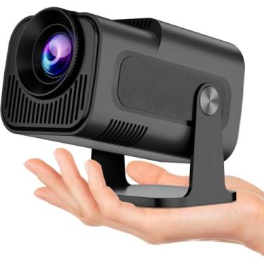 Imagem de Projetor HY320 Mini, 720p, 12.000 Lumens, Suporte 4K, Android 11, Wi-Fi 6, Bluetooth 5.0, Tela de até 250 Polegadas, HDMI/USB - Ideal para Cinema em Casa