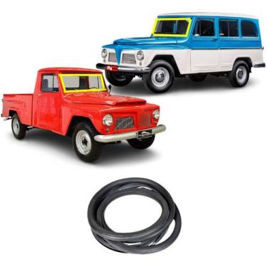 Imagem de Borracha Parabrisa Vidro Dianteiro Rural Pick Up F75 Todas - Disk Bor