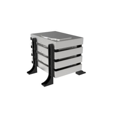 Imagem de Suporte Rack Externo Vertical Até 4 Hd/ssd Organizador Mesa - PEKO, 3D