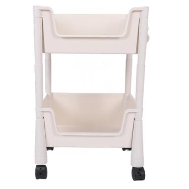 Imagem de Generic Prateleira de Livros de Armazenamento Móveis Compactas, Carrinho Utilitário Móvel Portátil Multifuncional Decorativo para Casa (2º nível)