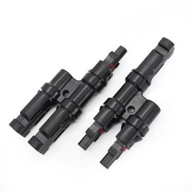 Imagem de Conector Mc4 Tipo Y 2 Para 1 Paralelo Energia Solar Par 40A - Solemais
