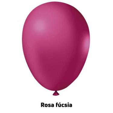 Imagem de Balão Bexiga Liso Festa Decoração 7 Pol. Rosa Fúscia 50 Un - TAMAROZZI