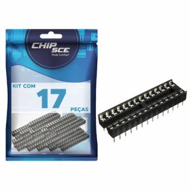 Imagem de 17x Soquete Para Ci 28 Pinos Robótica Pronta Entrega - CHIPSCE, 076-00