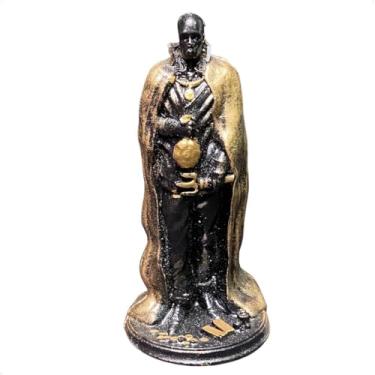 Imagem de Mini Exu Capa Dourada 10 cm - Resina - Imagem Umbanda Candomble