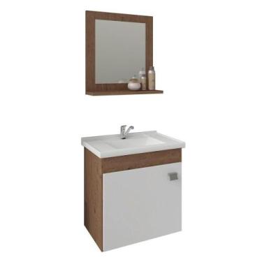 Imagem de Conjunto Gabinete de Banheiro Iris com Espelheira MGM - MGM MOVEIS, Ir