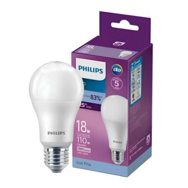 Imagem de Lampada Led Bulbo 18W 6500K 1800Lm 150 Bivolt E27 Philips, 127/220V, B
