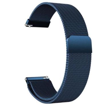 Imagem de Pulseira Magnética Compatível com Haylou Watch RS5 LS19 - Poolsy, Azul