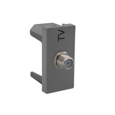 Imagem de Módulo Tomada CATV Antena Pial Plus+(Mais) 615030CZ+ Cinza - Legrand