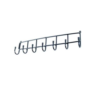 Imagem de Porta Cinto Gravata Roupa Multiuso 7 Hastes Preto All Black - 123 Orga