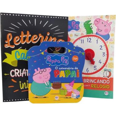 Imagem de Peppa Pig Aprender Brincando Letras Números Horas Lettering - Ciranda 