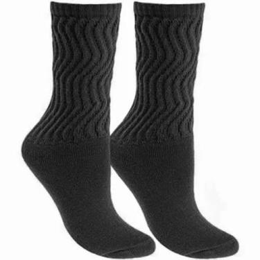 Imagem de Meia aeróbica Esportiva Feminina Selene, Preto, 34/39