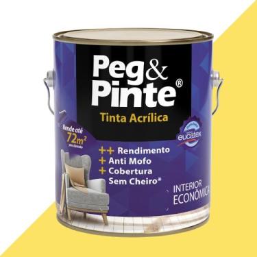 Imagem de Tinta Acrílica para Parede Peg e Pinte 3,6L Eucatex, Caju Pirangi