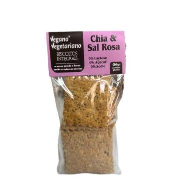 Imagem de Biscoito integral vegano  chia 50gm - veganovegetariano