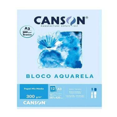 Imagem de Bloco Canson Aquarela Universitário A3 300g - CANSON DO BRASIL