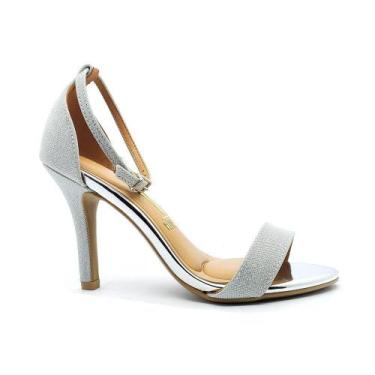 Imagem de Sandália Vizzano Feminina 6249452-M, 38, Shine, Prata