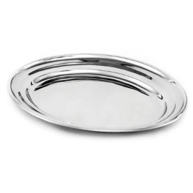 Imagem de Travessa Rasa 20cm Inox Resistente Gedex