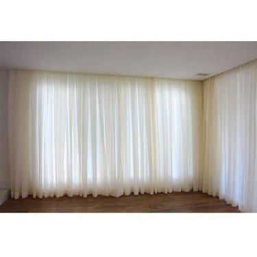 Imagem de Cortina Voil 5,00m X 2,80m Sem Forro Para Trilho Suiço - Chrisney Bord