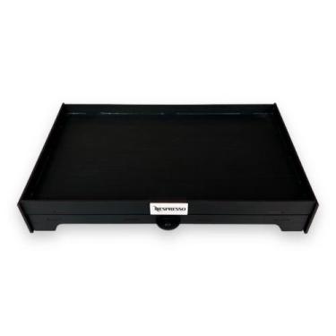 Imagem de Bandeja Preta Porta 40 Cápsulas de Café Porta Máquina Xícaras Decorati