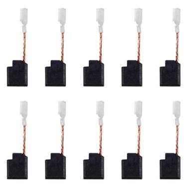 Imagem de Pacote com 10 escovas de carvão para motor elétrico de substituição 650916-01 compatíveis com a esmerilhadeira angular Dewalt D28402, D28110, D28112, D28401N, D28803, D28065, D28117, D28116, DWE4615.