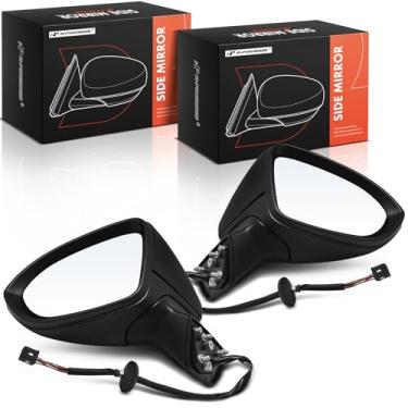 Imagem de A-Premium Par (2) espelhos retrovisores elétricos do lado do motorista e do passageiro - compatível com Chevrolet Cruze 2016 2017 2018 2019 - Espelho retrovisor externo externo dobrável manual