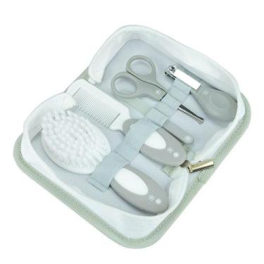 Imagem de Kit Higiene com Necessaire Infantil Pimpolho 5 peças, Cinza