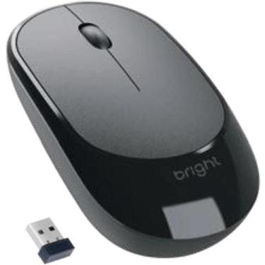 Imagem de Mouse Sem Fio Bright MS002 Preto, Preto