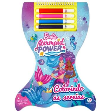 Imagem de Livro - Barbie - Colorindo as sereias