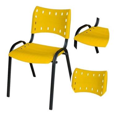 Imagem de Cadeira Ergonômica Escritório Igreja Recepção Encosto Home Office Empi