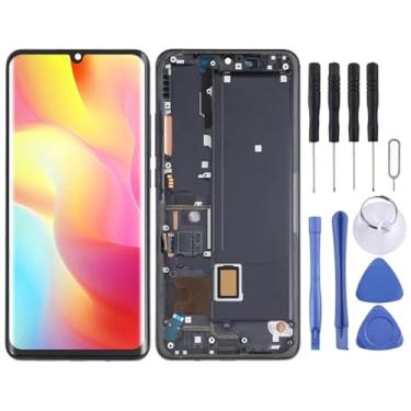 Imagem de Substituição da tela móvel Tela LCD AMOLED para Xiaomi Mi Nota 10 Lite M2002F4LG Digitalizador completo com quadro Ecrã LCD