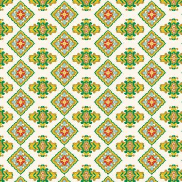 Imagem de Papel Parede Azulejo Flor Vermelha E Verde Cozinha Banheiro