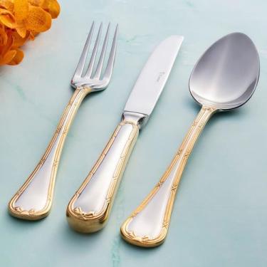 Imagem de Faqueiro St. James 130 Peças Croisé Gold - St James