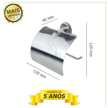 Imagem de Kit Acessórios Para Banheiro Inox Metal Cód. 9910 - Confiança metais 