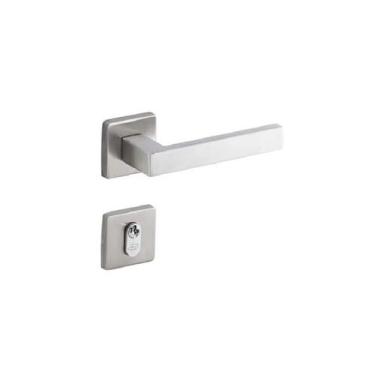 Imagem de Fechadura porta externa hato 2 imab inox escovado c/ cilindro tambor m