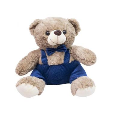 Imagem de Urso Com Alça Carinhoso Pelucia 30Cm - Foffy
