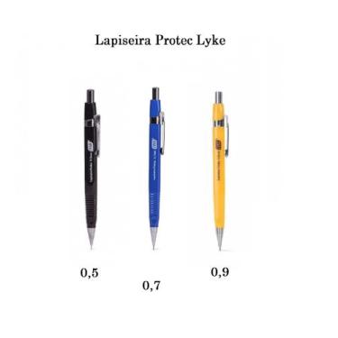 Imagem de Kit 02 Lapiseira Protec Lyke  - 3 Modelos - 0,5 0,7 e 0,9 mm - Unidade