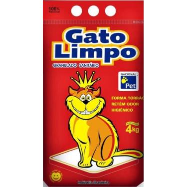Imagem de Areia Sanitária Gato Limpo - 4 Kg - Nacional pet
