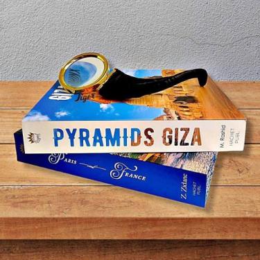 Imagem de Lupa De Aumento 8x Preta Chifre De Boi Leitura Escritório - Tiger Gift