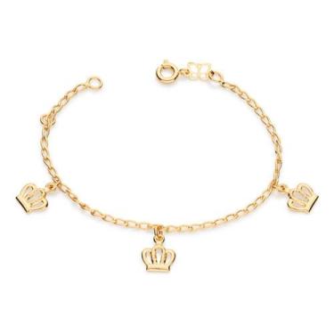 Imagem de Pulseira Infantil Formada Por Fio Laminado T 551181 - Rommanel, Branco