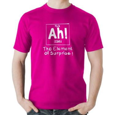 Imagem de Camiseta Algodão AH The element of surprise - Foca na Moda, Rosa, GG